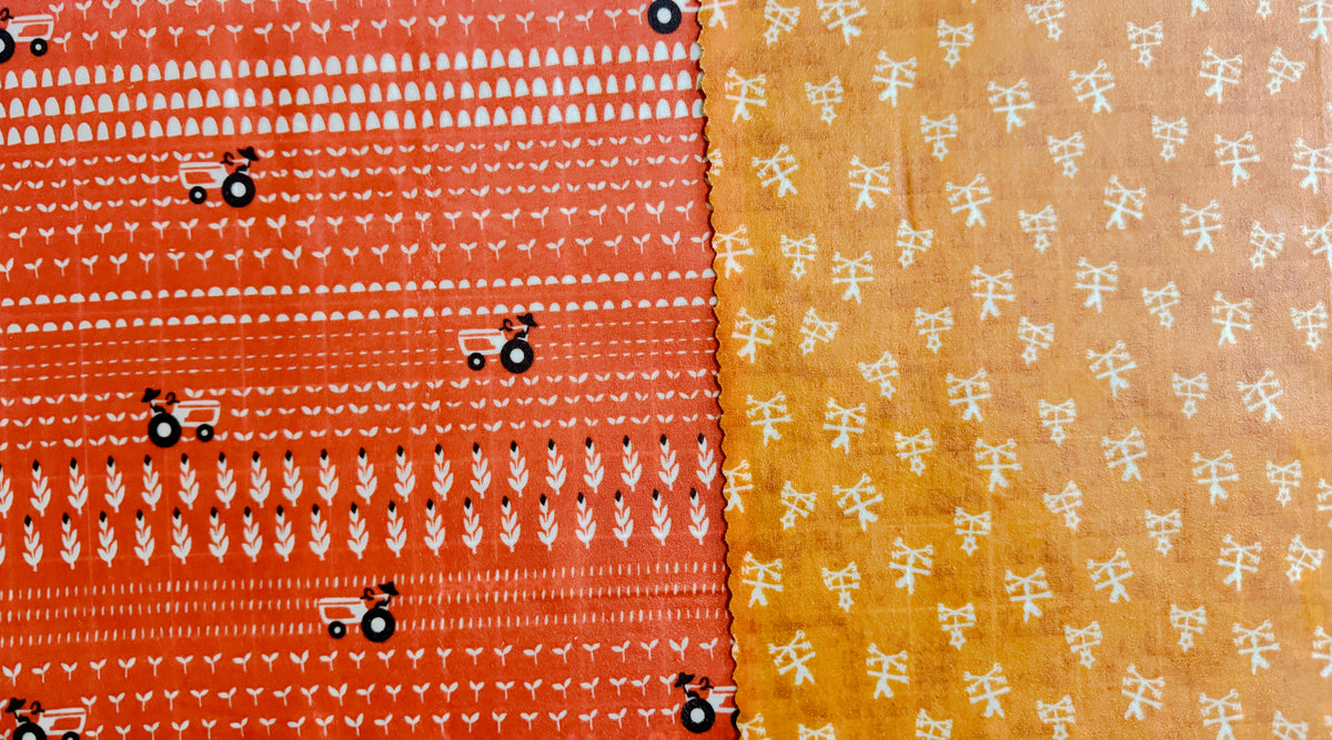 2 Pack Medium 10X10" Beeswax Wrap  (PLOW)