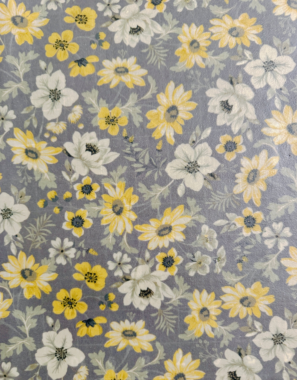 Large Beeswax Wrap- (GRAY FLORAL)