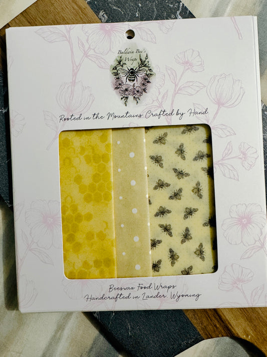 Beeswax Food Wrap Starter Set- (BEE'S)