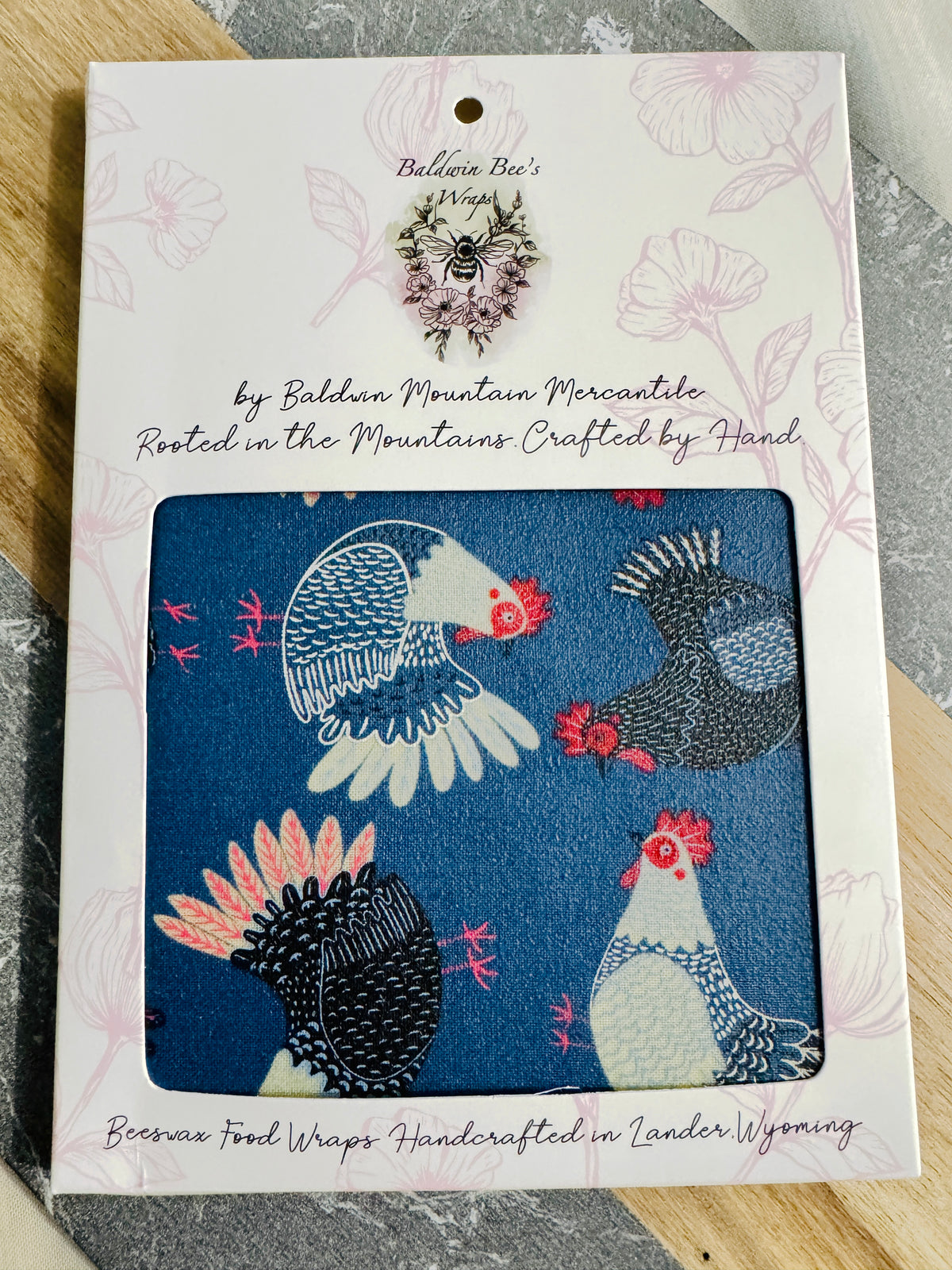 Large Beeswax Wrap (BLUE CHICK)