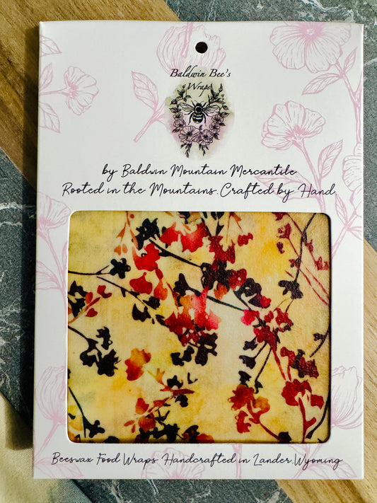 Large Beeswax Wrap- (AUTUMN LEAVES)