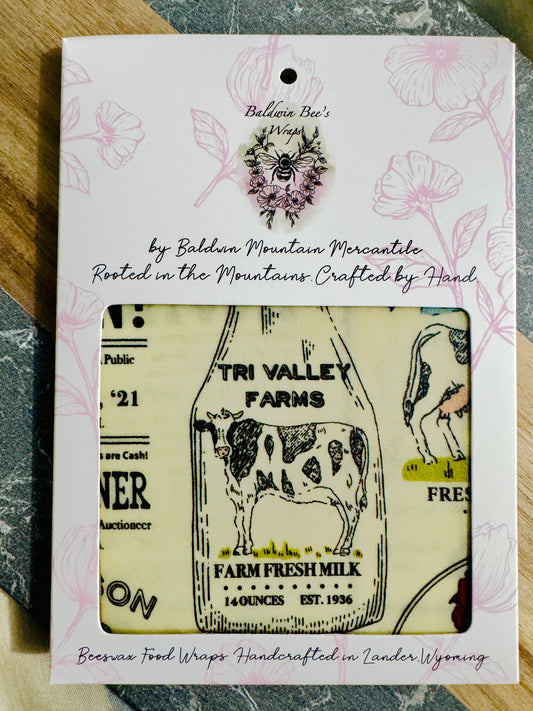 Large Beeswax Wrap- (FARMHOUSE)
