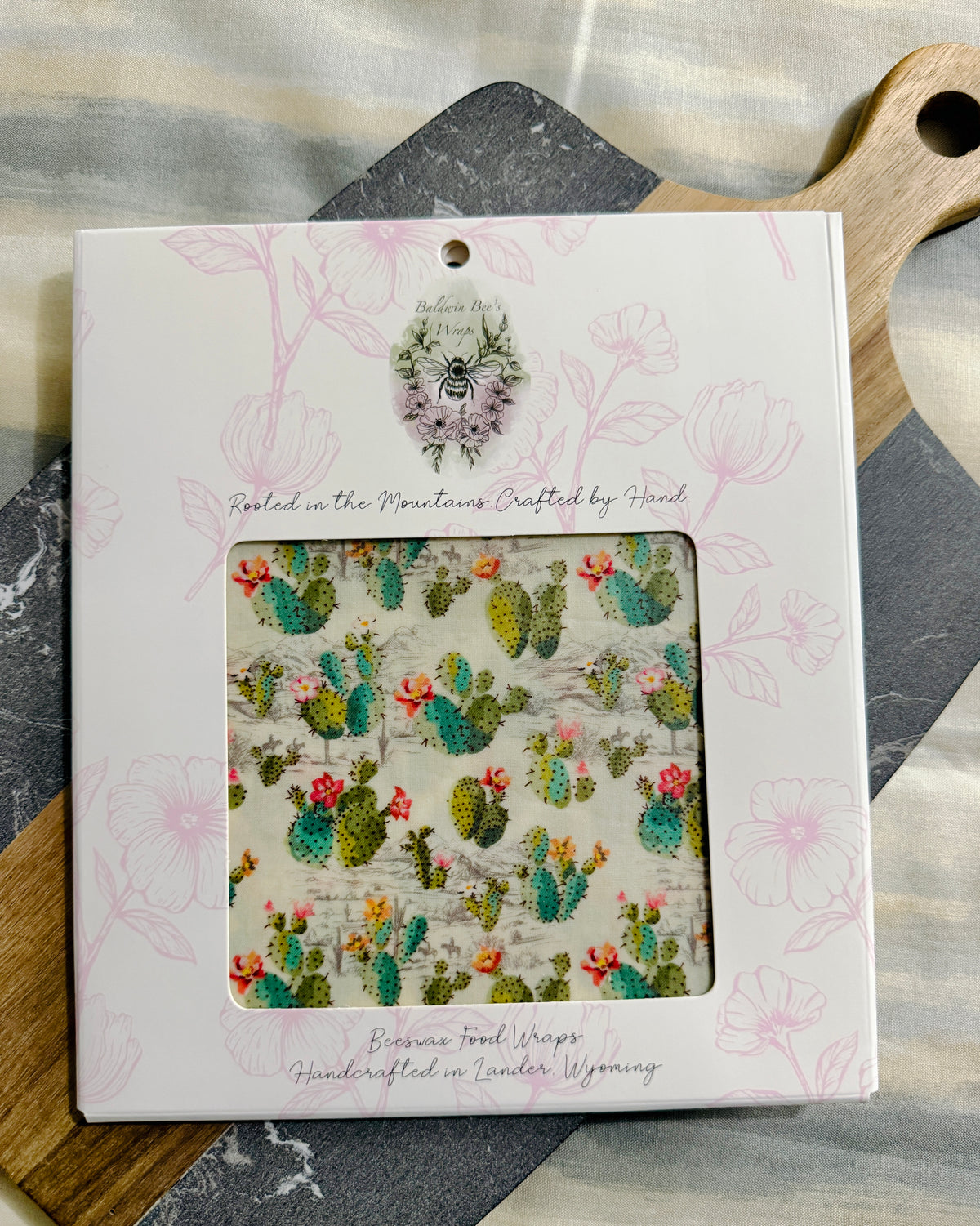 Jumbo Beeswax Bread Wrap - Reusable Bread Storage Wrap for Homemade Bread, Sourdough & Artisan Loaves  (PRICKLYPEAR)