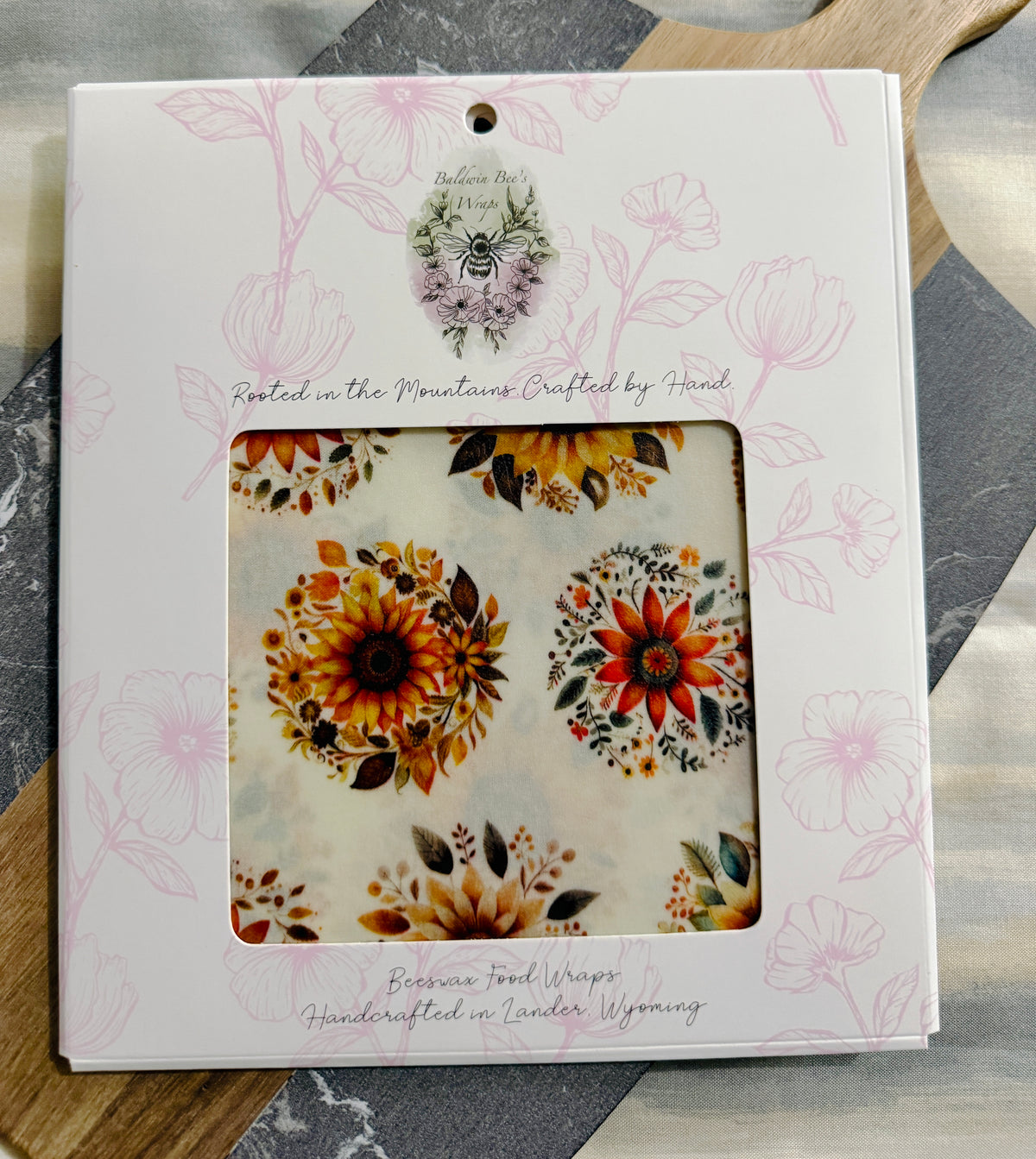 Jumbo Beeswax Bread Wrap - Reusable Bread Storage Wrap for Homemade Bread, Sourdough & Artisan Loaves  (HARVESTFLOWERS)