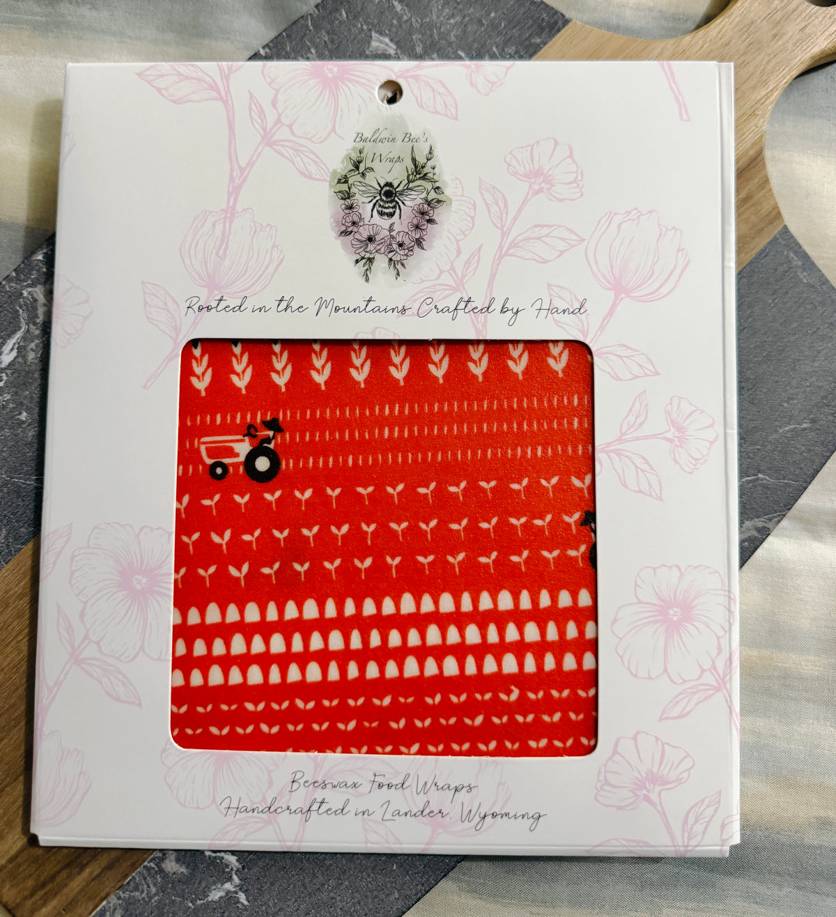 Jumbo Beeswax Bread Wrap - Reusable Bread Storage Wrap for Homemade Bread, Sourdough & Artisan Loaves  (SOWING SEEDS)