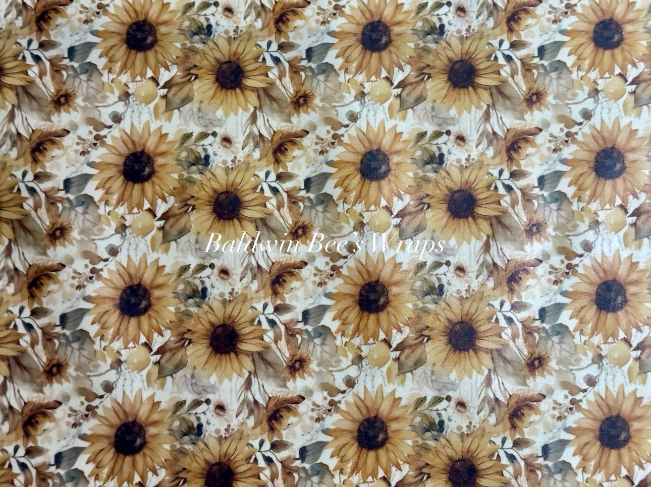 Sourdough and Loose Produce Beeswax Wrap (Sunflowers)
